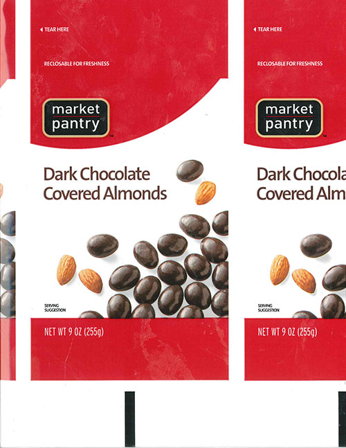 Zachary Confections, Inc. Announces a Nationwide Voluntary Recall of Market Pantry (Target) Dark Chocolate Covered Almonds For Undeclared Peanut in Product